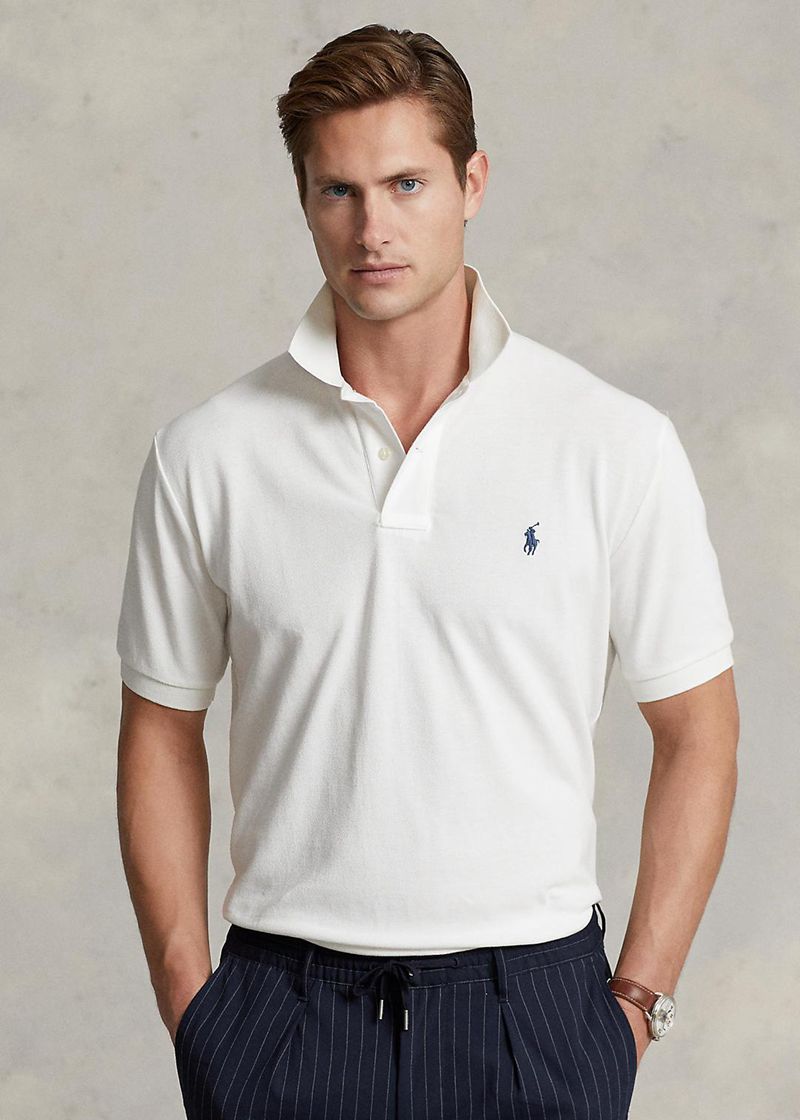 Poleras Polo Polo Ralph Lauren Hombre Original Fit Mesh Chile Blancas AXGEF-9081